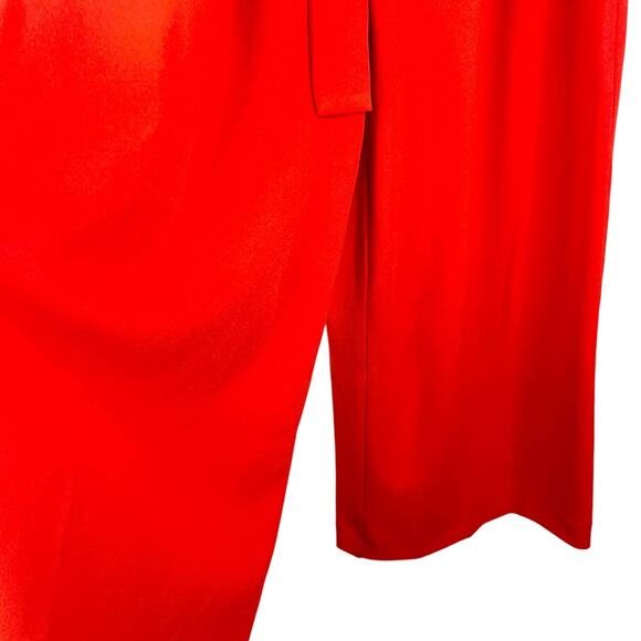Spense Jumpsuit Small Coral Sleeveless Cropped Stretch Drawstring New - Picture 10 of 12